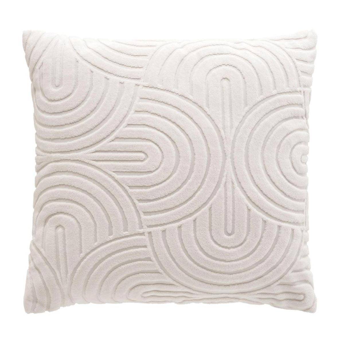 Housse de Coussin Bouclette "Solly" 40x40cm Naturel - Image 1