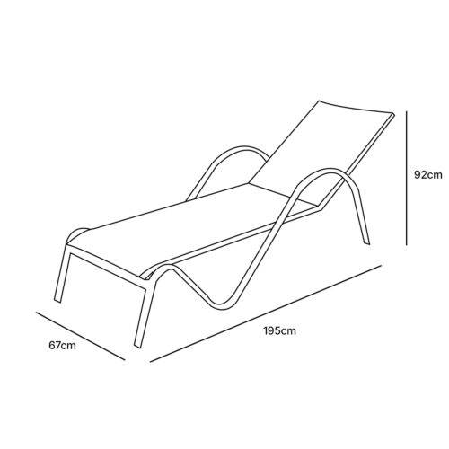 Wilsa Garden - Bain de soleil en aluminium Sunset - Image 8