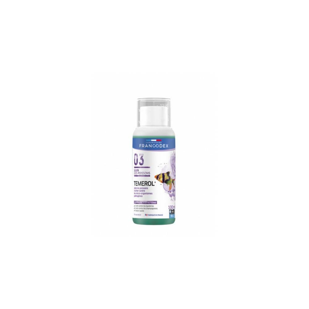 Francodex - Désinfectant général TEMEROL flacon de 100 ml pour aquarium - Image 2