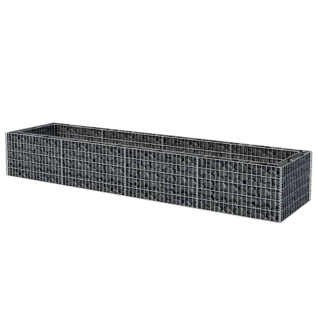 Vidaxl - Lit surélevé à gabion Acier 360x90x50 cm vidaXL 142555 - Image 5