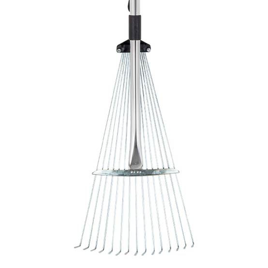 Balai à gazon aluminium 15 dents Manche télescopique 89.5 - 180 cm VITO - Image 4