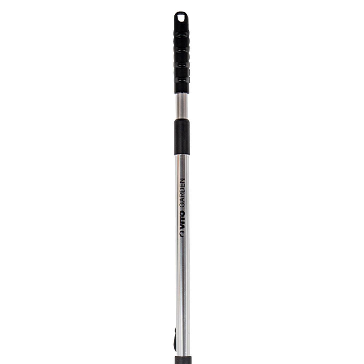 Balai à gazon aluminium 15 dents Manche télescopique 89.5 - 180 cm VITO - Image 5