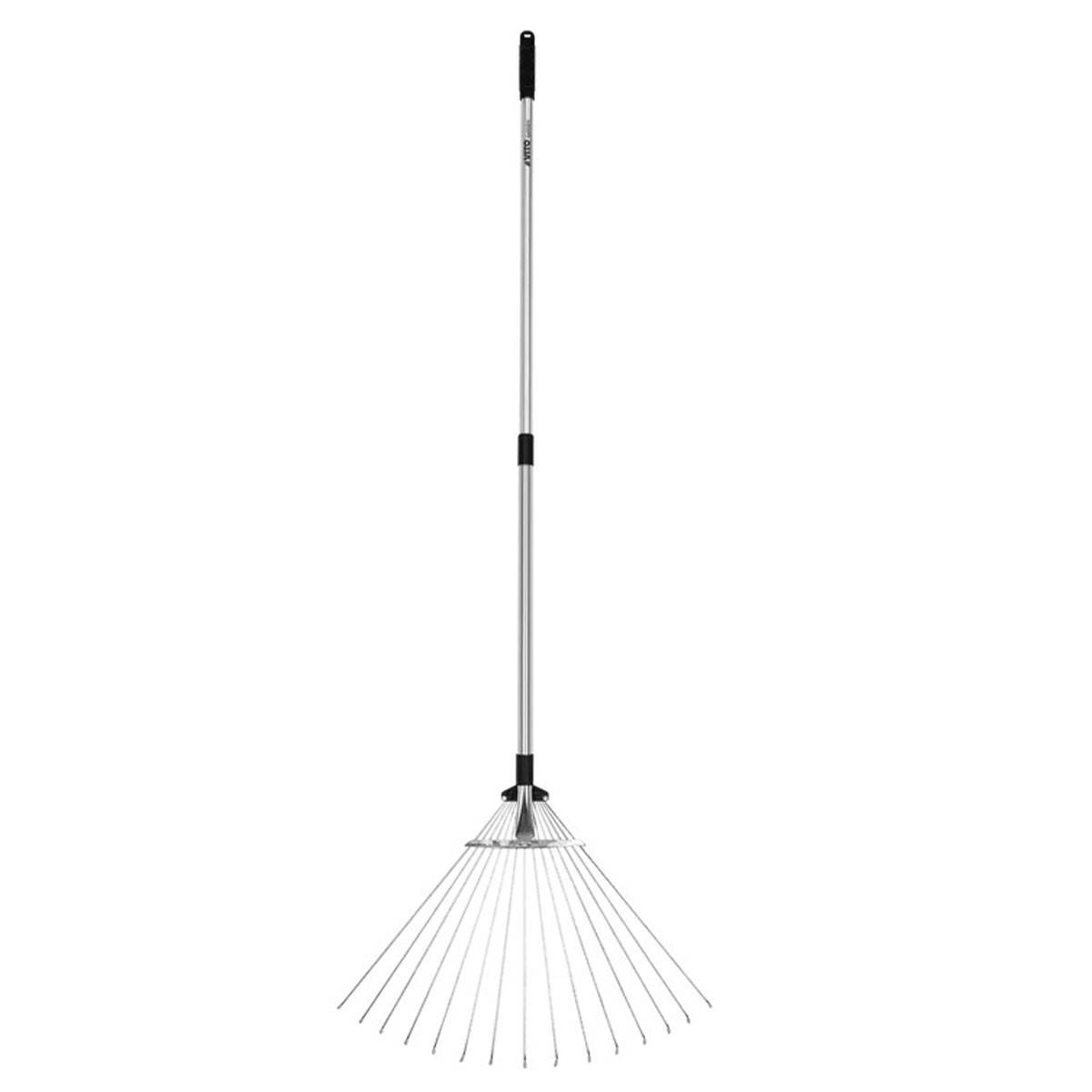 Balai à gazon aluminium 15 dents Manche télescopique 89.5 - 180 cm VITO - Image 1