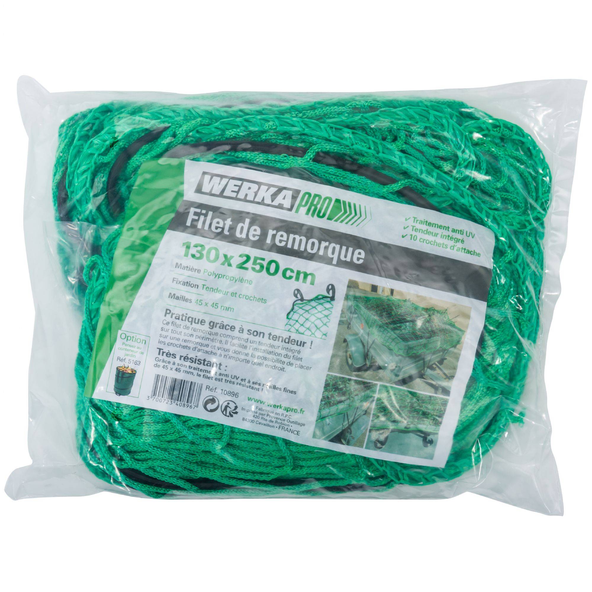 WERKA PRO - Filet  130x250cm  WERKA PRO pour remorque - Image 4