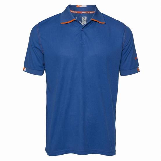 Polo - NORTH WAYS - Beven bleu/orange T.XL 1404 orange XL - Image 1