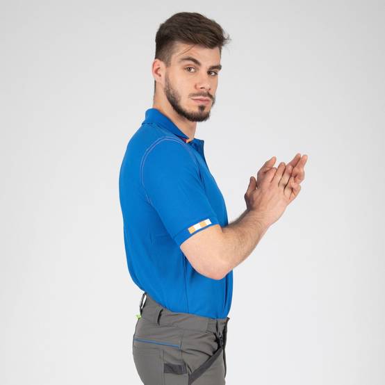 Polo - NORTH WAYS - Beven bleu/orange T.XL 1404 orange XL - Image 3