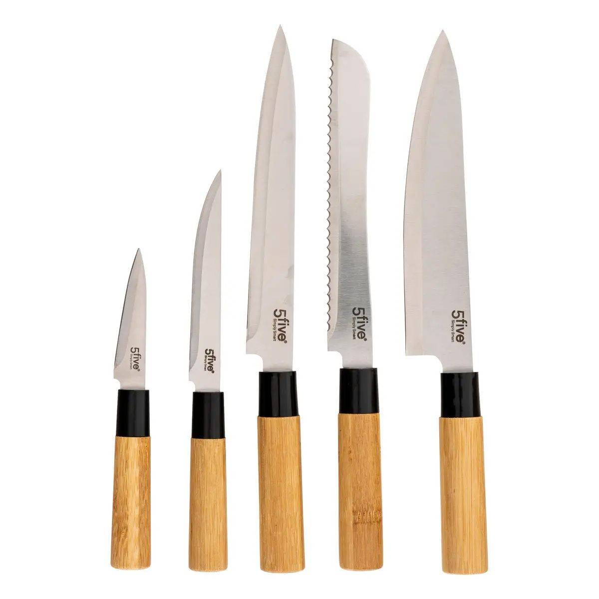 Bloc Couteaux & Ustensiles "Blackbamboo" 35cm Naturel - Image 4