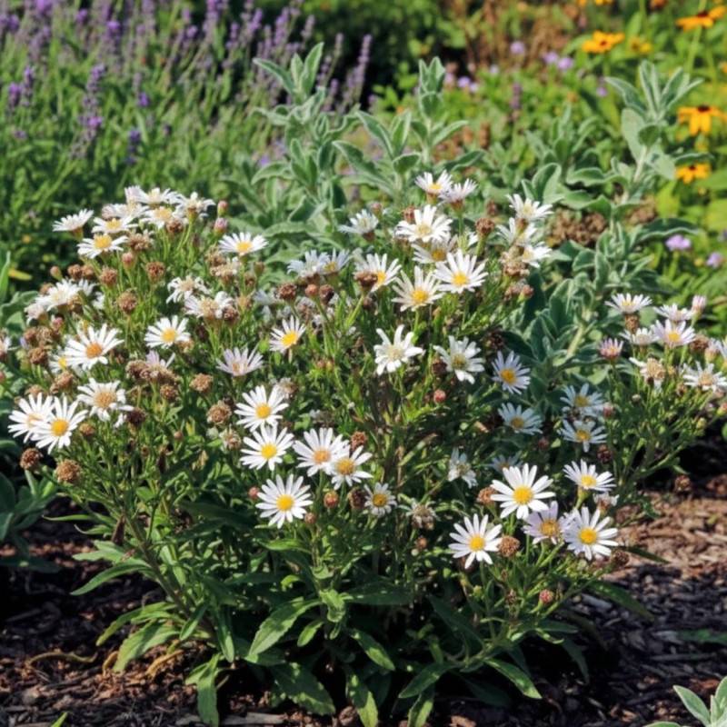 Aster à feuilles de linaire à fleurs Blanche/ - feuillage Caduc - Godet - 5/20 cm