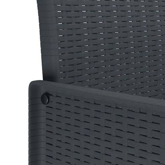 Vidaxl - Chaise de jardin 4 pcs Anthracite 53 x 49 x 85 cm Polypropylène vidaXL 847468 - Image 9