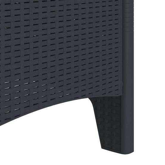 Vidaxl - Chaise de jardin 4 pcs Anthracite 53 x 49 x 85 cm Polypropylène vidaXL 847468 - Image 8