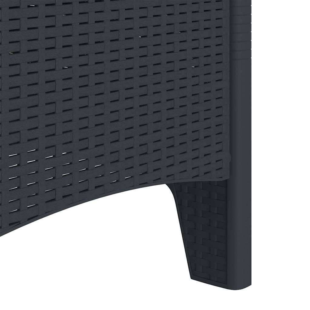 Vidaxl - Chaise de jardin 4 pcs Anthracite 53 x 49 x 85 cm Polypropylène vidaXL 847468 - Image 8