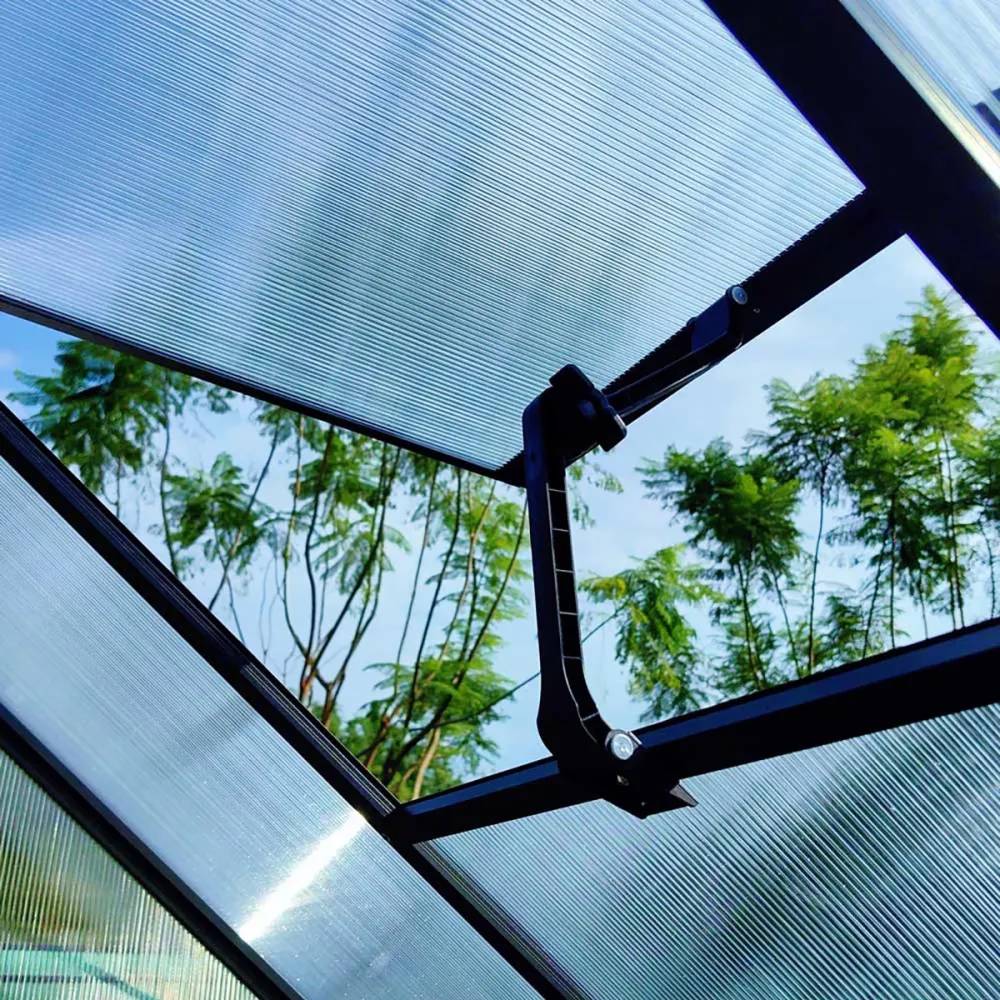 Serre de jardin en aluminium et polycarbonate 2,11 m² - 119x177x192cm - - Image 7