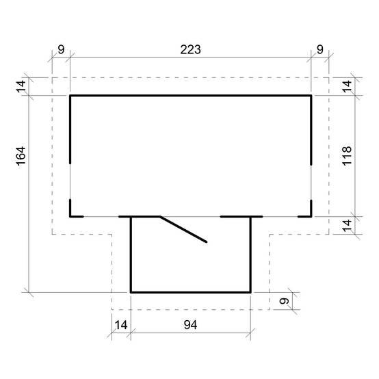 Timbela - Maison en bois pour enfants 241x187xH151cm / 2.63 m²- Maison de jeux pour l'extérieur - 19 mm d’épaisseur - Timbela M520 - Image 7
