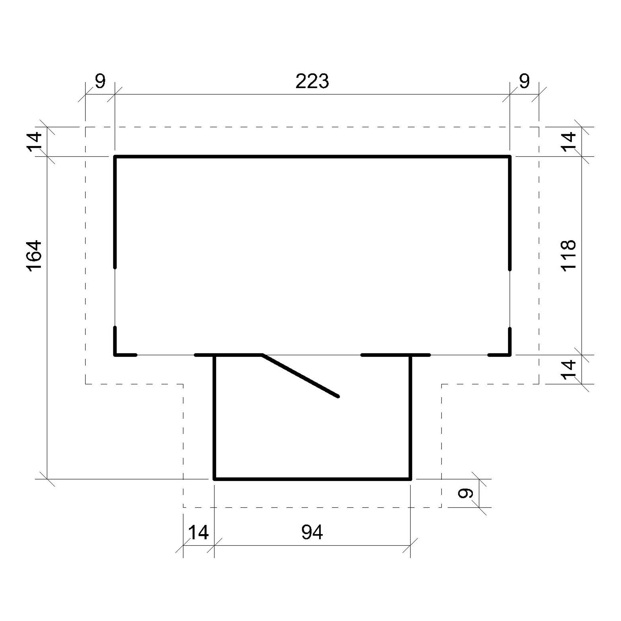 Timbela - Maison en bois pour enfants 241x187xH151cm / 2.63 m²- Maison de jeux pour l'extérieur - 19 mm d’épaisseur - Timbela M520 - Image 7