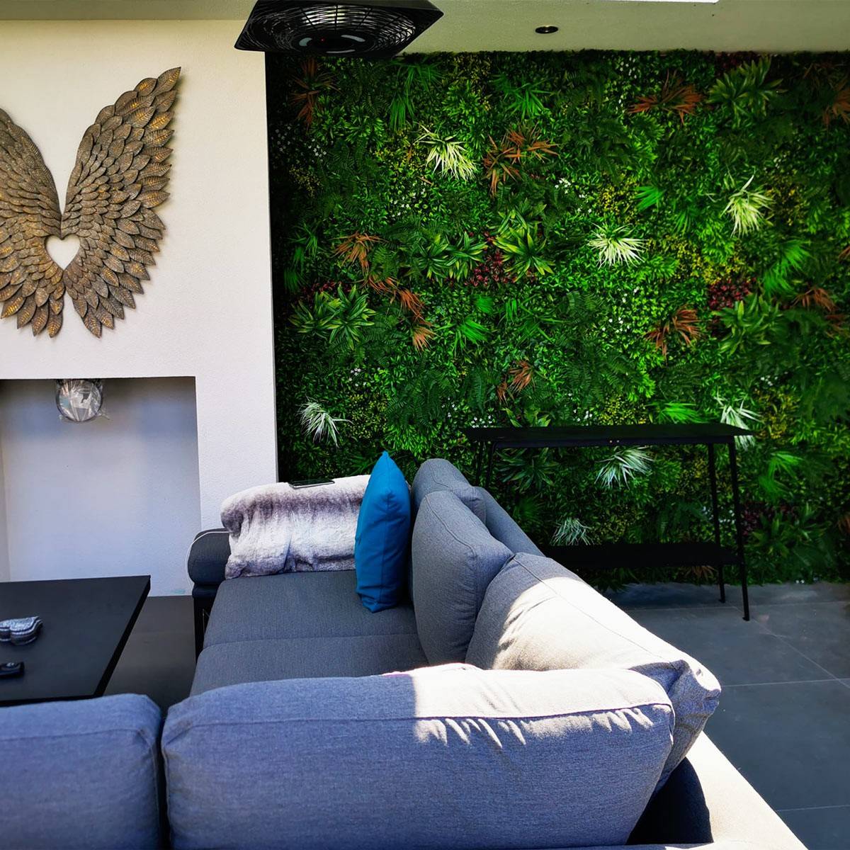 Mur Vegetal Artificiel Jungle plaque de 1mx1m decoration - Image 4