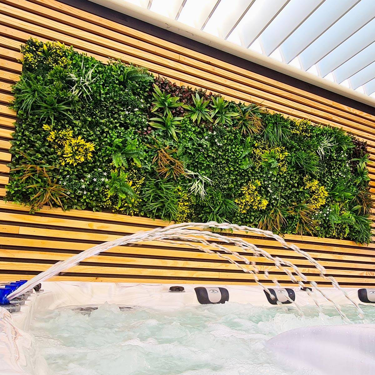 Mur Vegetal Artificiel Jungle plaque de 1mx1m decoration - Image 1