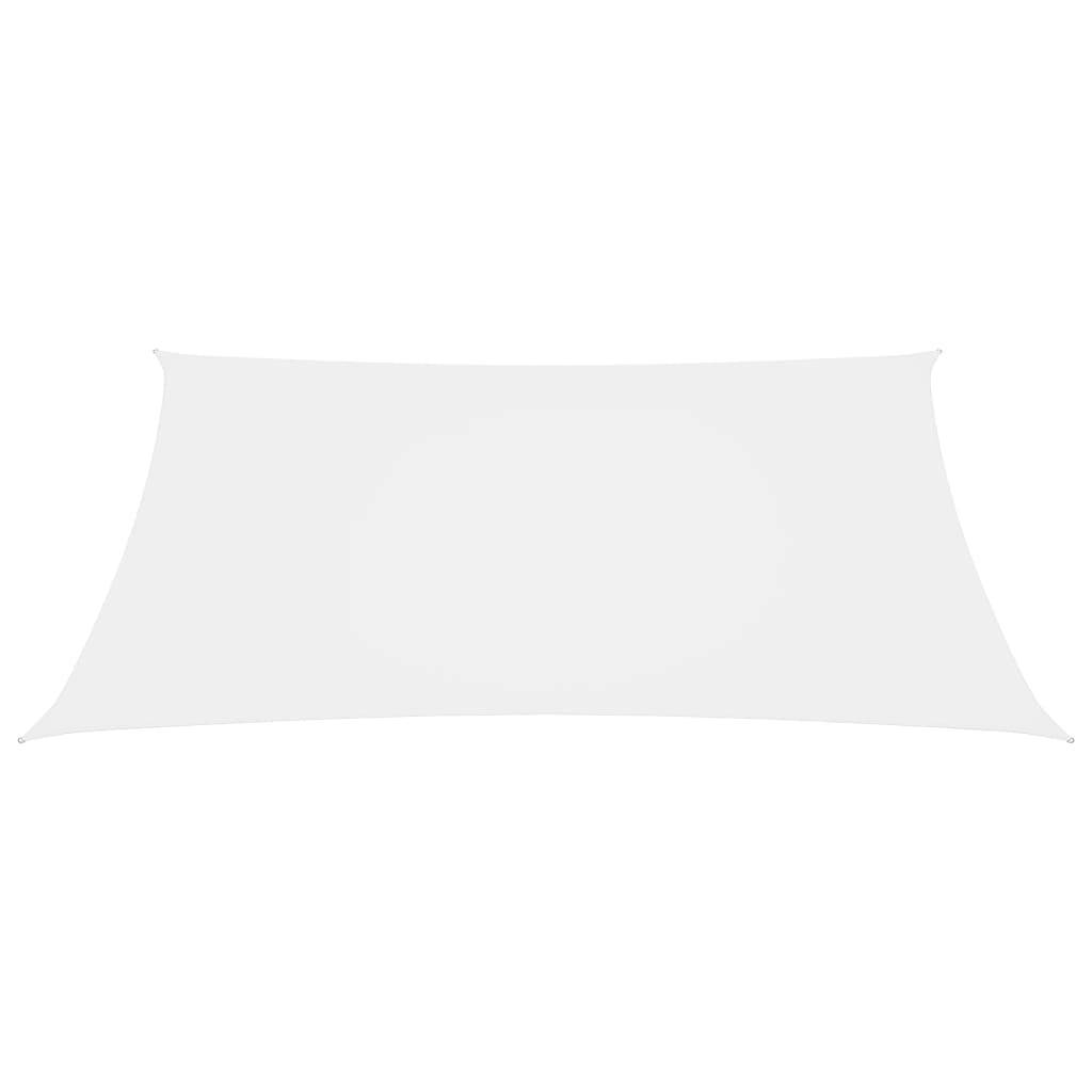 Helloshop26 - Voile toile d'ombrage parasol tissu oxford rectangulaire 2 x 4 m blanc - Image 2