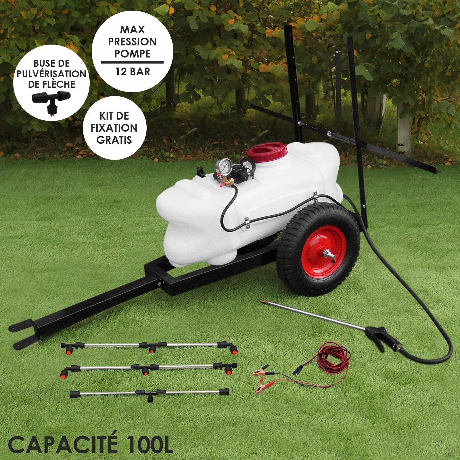 Maxblast - Pulvérisateur pour Quad 100L avec Remorque - Image 2