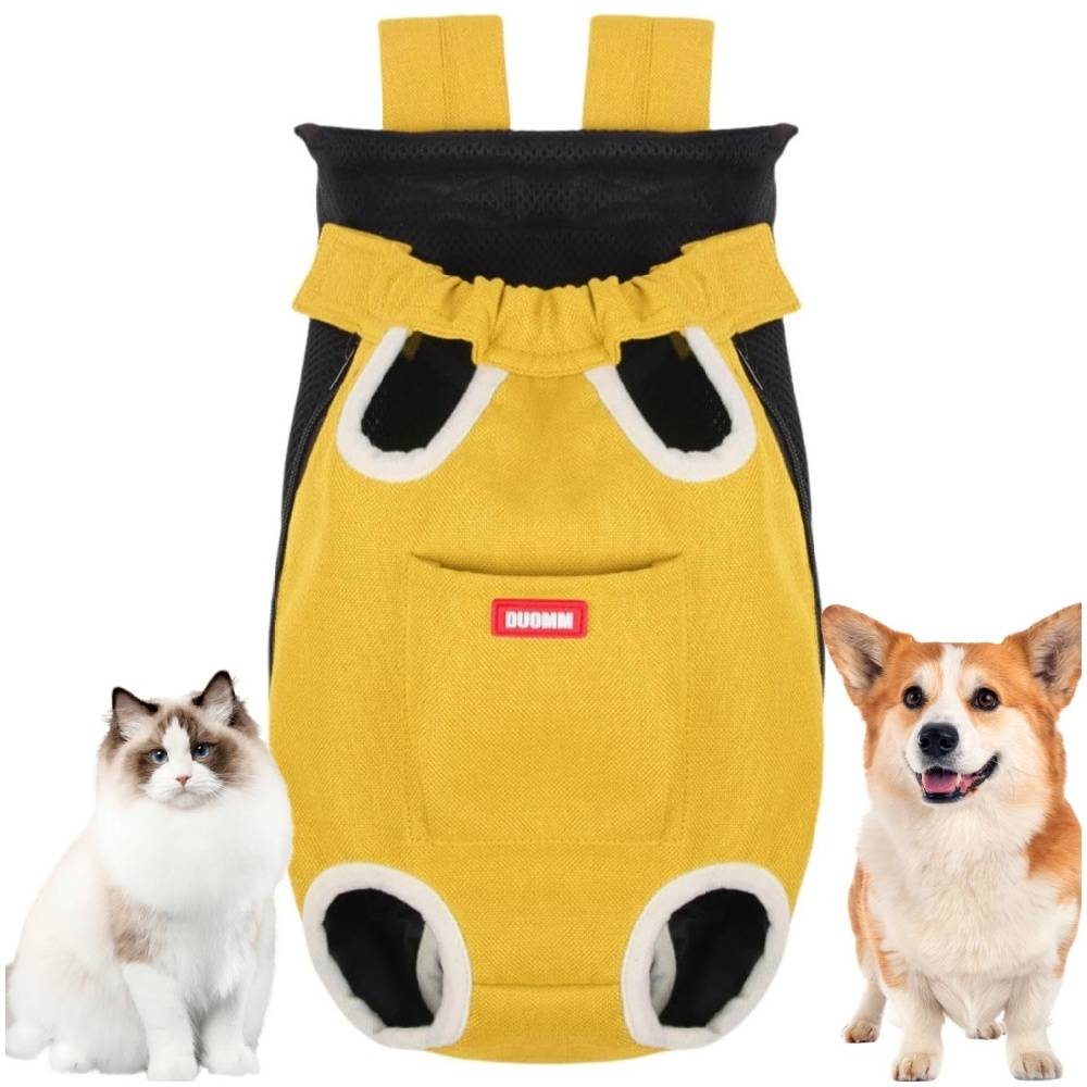 Sac à dos pratique pour chat et chiens jaune taille M utile - Lytech - Image 1