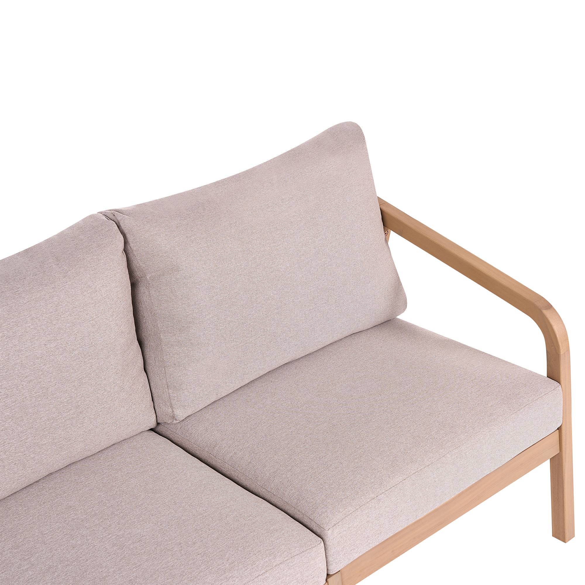 Beliani - Set de jardin, 3 Personnes Acacia Marron clair RIVELLO - 198x66x84- Beliani - Image 6