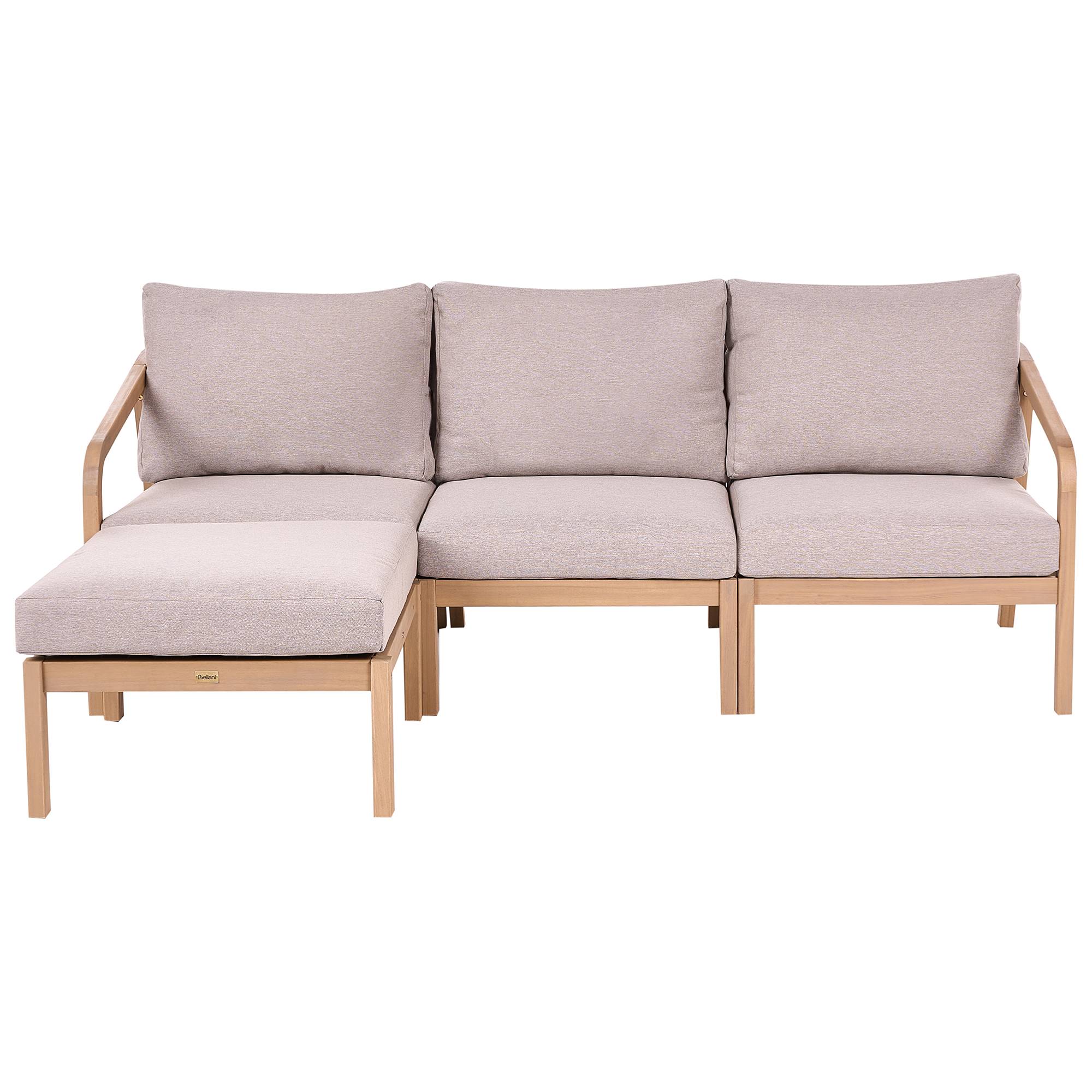 Beliani - Set de jardin, 3 Personnes Acacia Marron clair RIVELLO - 198x66x84- Beliani - Image 2