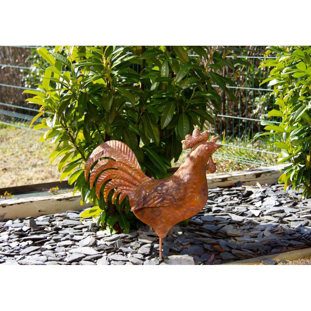 Aubry Gaspard - Coq en métal rouillé - Image 2