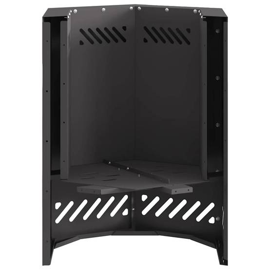 ComfortXL - Braséro hexagonal sans fumée compact en acier pour balcon terrasse Noir 38 cm – ComfortXL Outdoor Living - Image 9