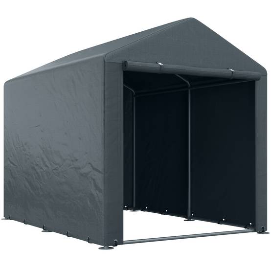 Tente de garage 1,6×2,18×1,72m, tente de stockage protection UV, porte à fermeture éclair, hydrofuge pour outils de jardin - Image 1