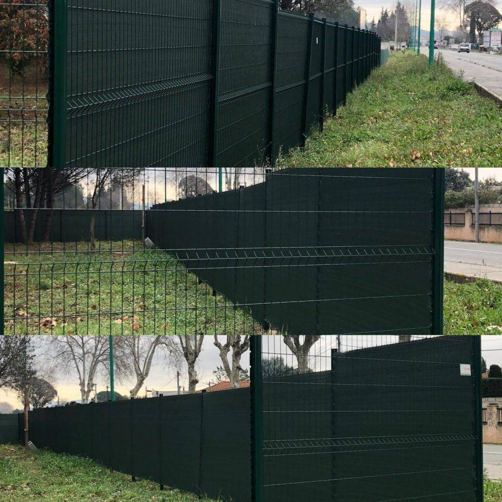Sodipa - Brise vue occultant en PVC gris anthracite 25 x 2 m - Image 2