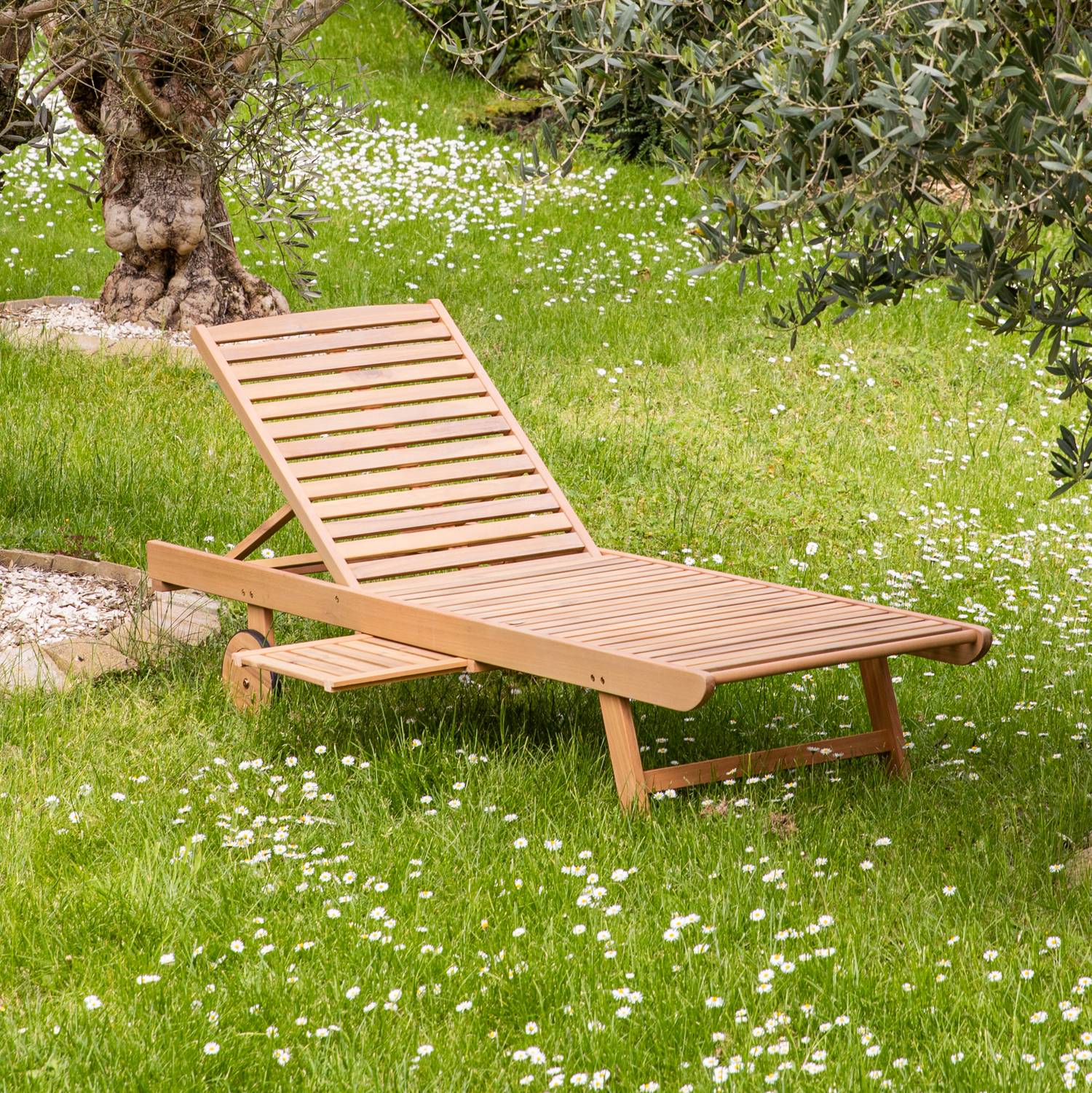 Happy Garden - Bain de soleil pliant en acacia KANAWA - HAPPY GARDEN - Image 7