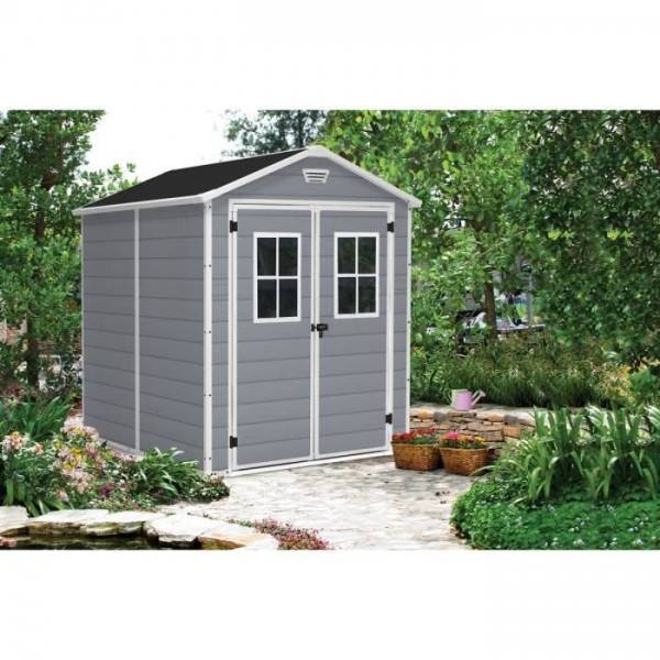 Keter - Abri de jardin 4,4 m² avec plancher KETER en résine Premium 86 Gris - Image 5