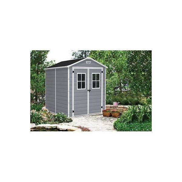 Keter - Abri de jardin 4,4 m² avec plancher KETER en résine Premium 86 Gris - Image 4