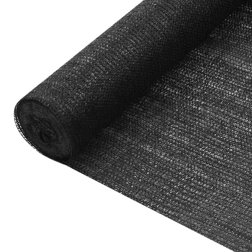 Helloshop26 - Filet brise-vue 1,2x25 m PEHD 75 g/m² noir - Image 1