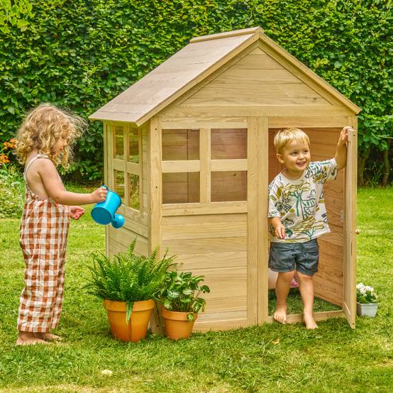 Maisonnette cabane enfant BOUTON D'OR COTTAGE en bois FSC® - Image 1