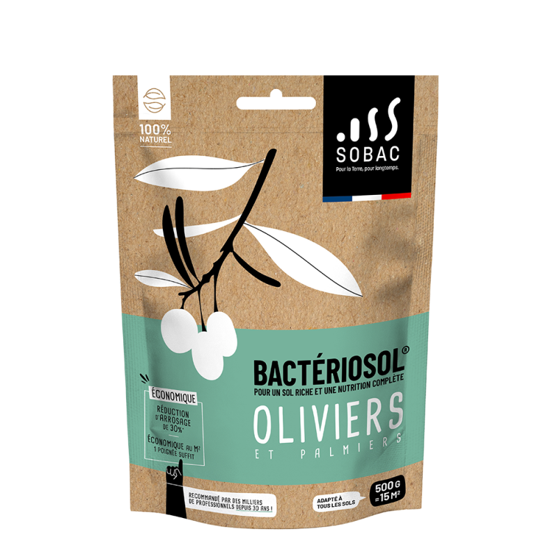 0 - Bactériosol® Fertilisant Oliviers et Palmiers - 500g - SOBAC