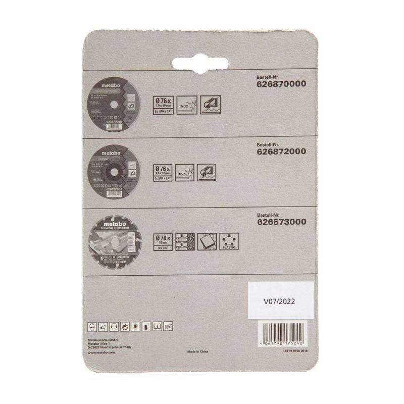 Gardena - Disques à tronçonner METABO pour meuleuses d’angle 76 mm 626879000 - Image 3