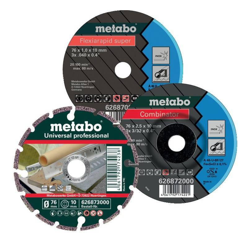 Gardena - Disques à tronçonner METABO pour meuleuses d’angle 76 mm 626879000 - Image 1