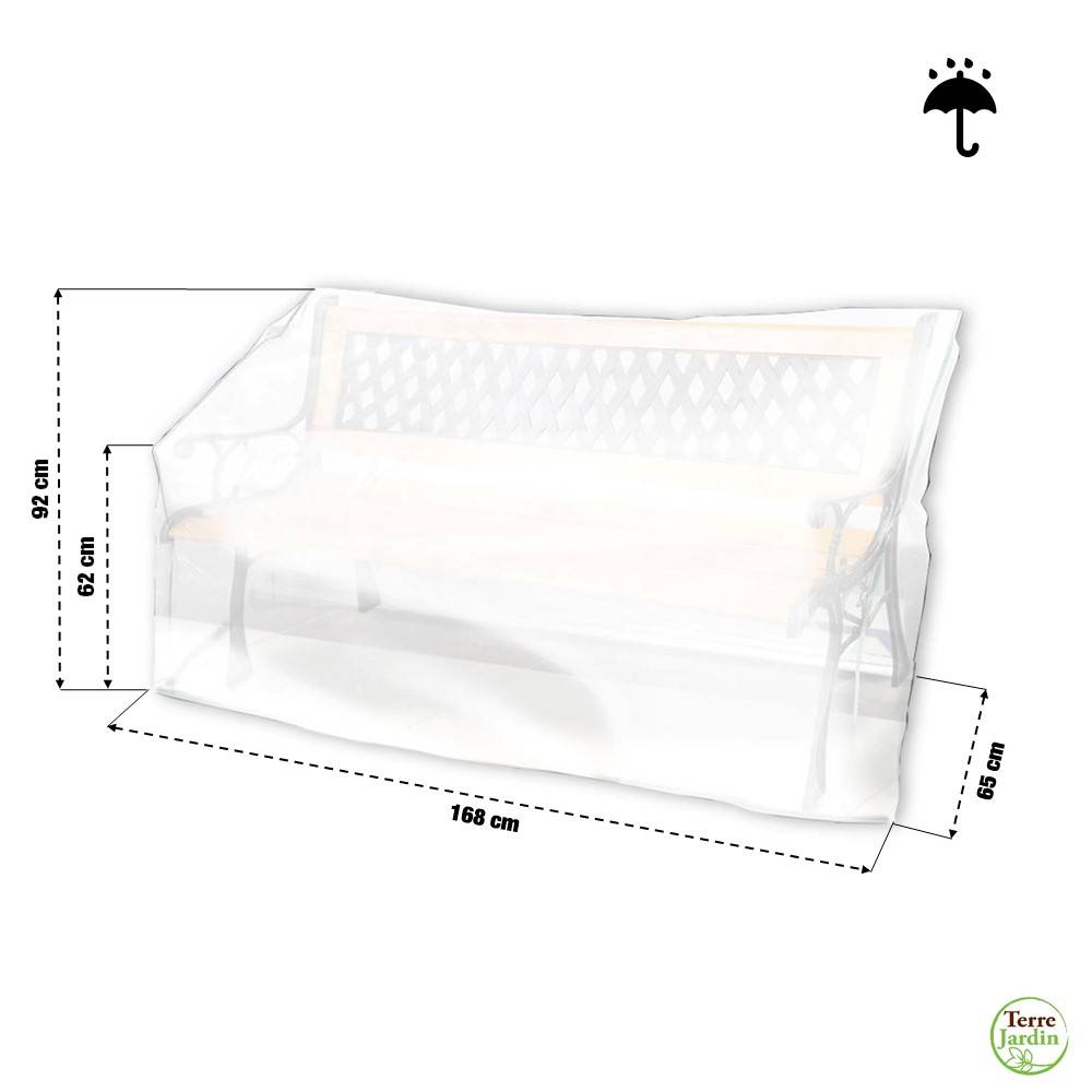 Housse de protection pour banc de jardin - Image 2