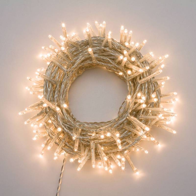 Lotti - Guirlande extérieur 53M blanc chaud minuteur 750 mini LED 8 programmes câble transparent Lotti - Image 1