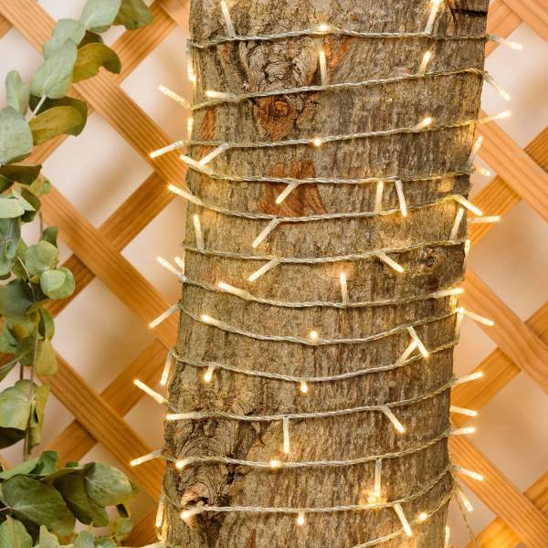 Lotti - Guirlande extérieur 53M blanc chaud minuteur 750 mini LED 8 programmes câble transparent Lotti - Image 8
