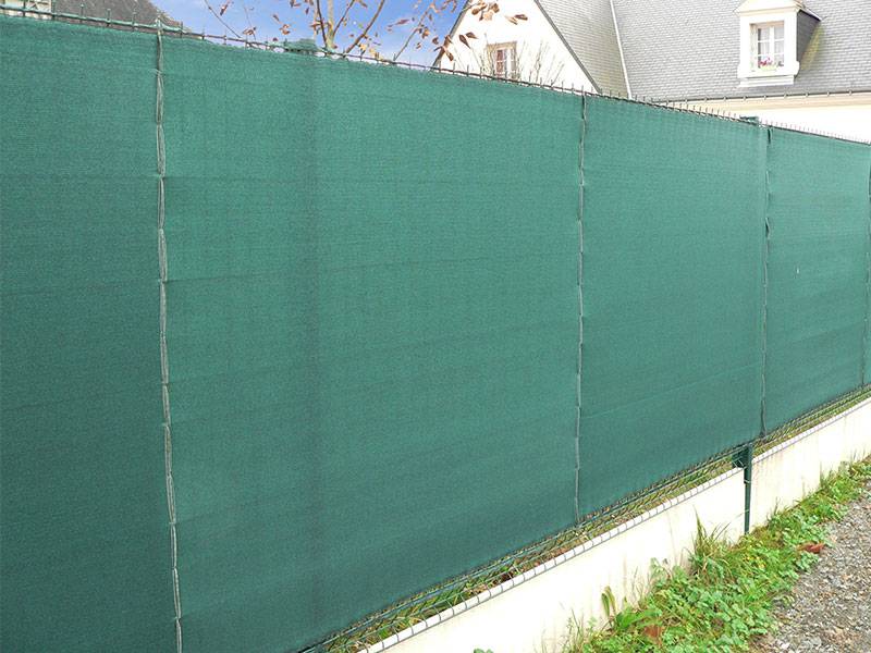 Maille Store - Brise-vue 100% - Vert/Noir - 300gr/m² - Boutonnières Vert/Noir 1.8m x 50m - Image 2