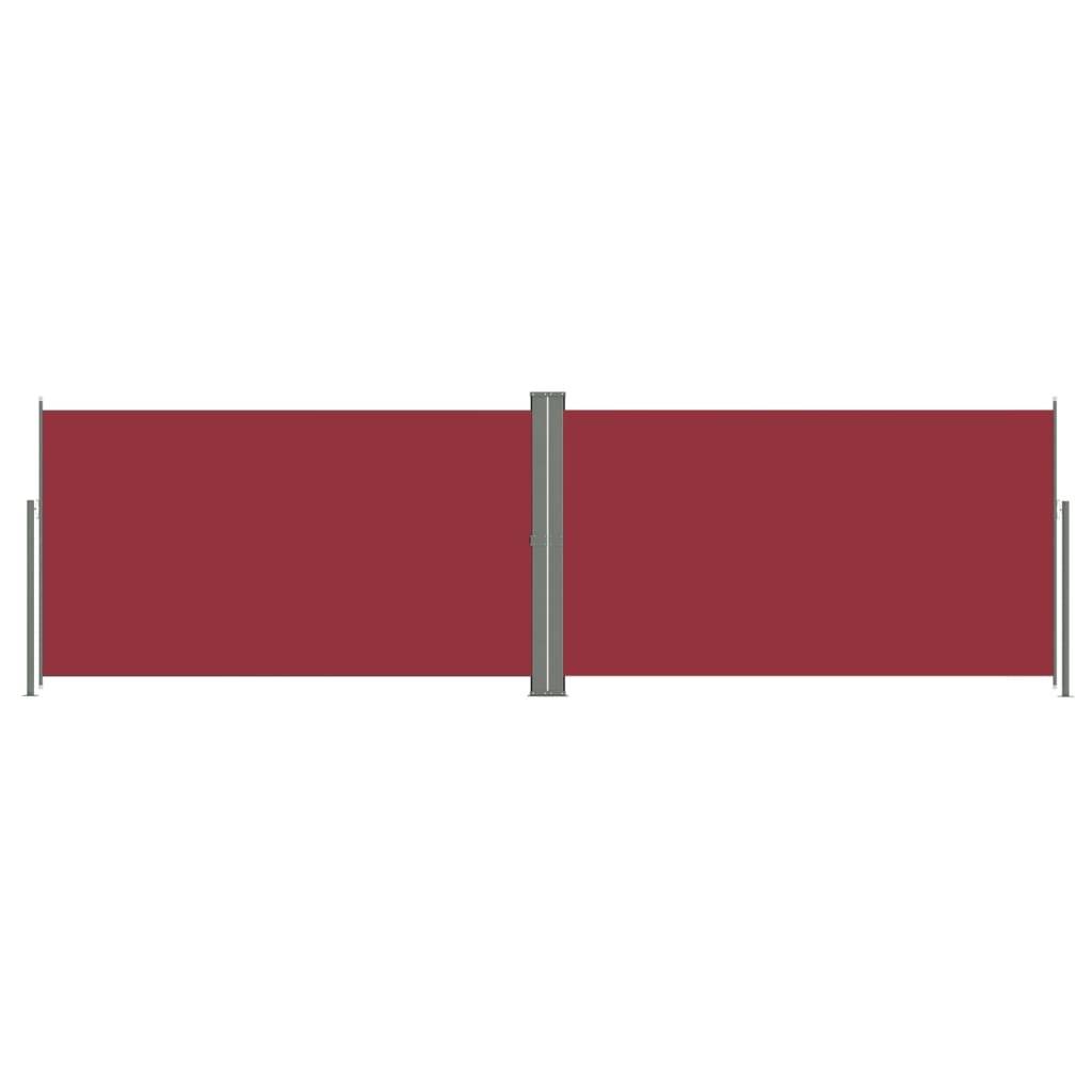 Helloshop26 - Auvent paravent store brise-vue latéral rétractable de patio jardin terrasse balcon protection visuelle écran 160 x 600 cm rouge - Image 1