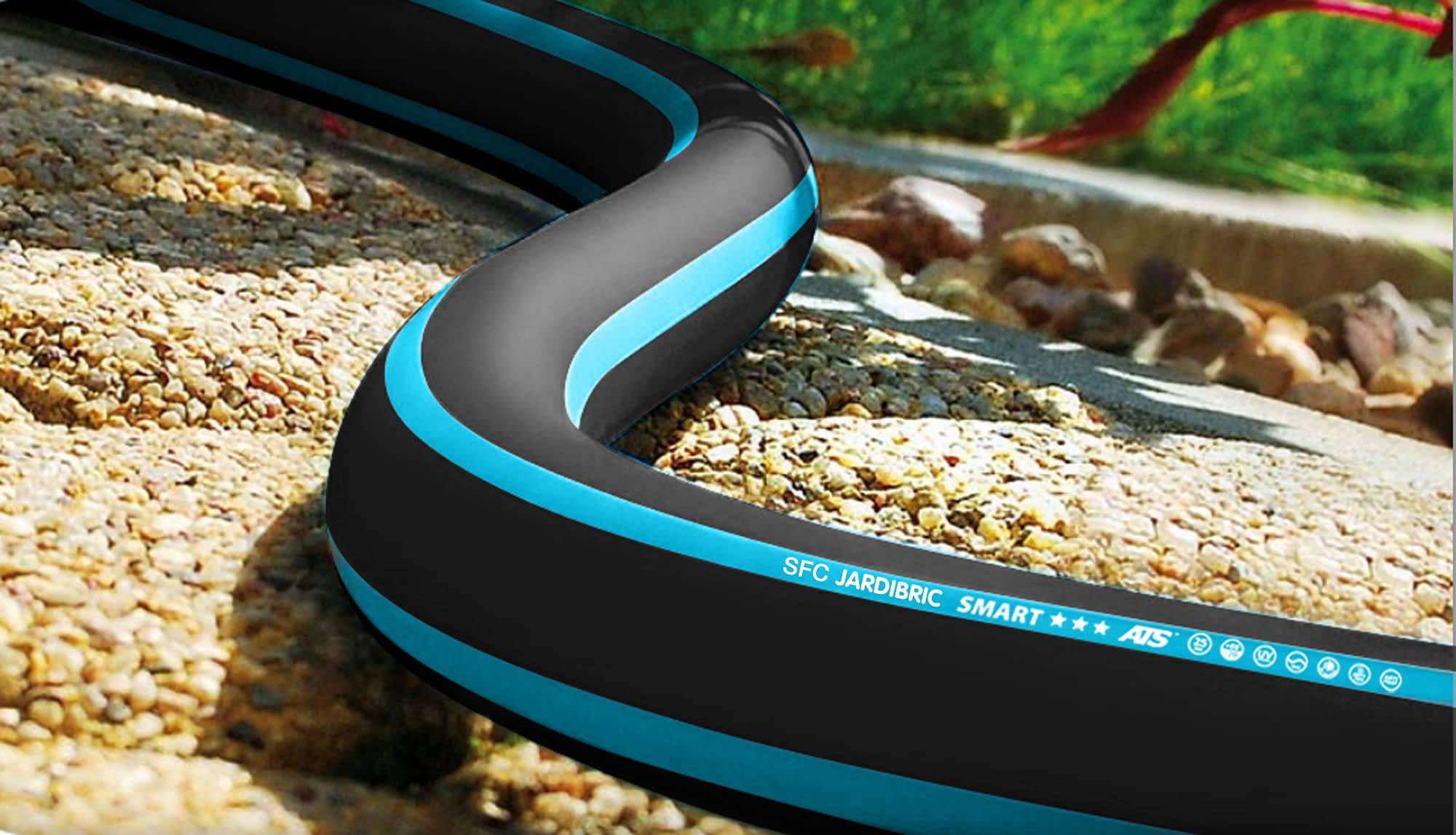 Jardibric - Tuyau Arrosage 5 Couches Jardibric Ø19mm 50m Guipé Tricoté PRO Résistant 30 bar Anti UV Anti Algues Flexible Toutes Saisons - Image 3
