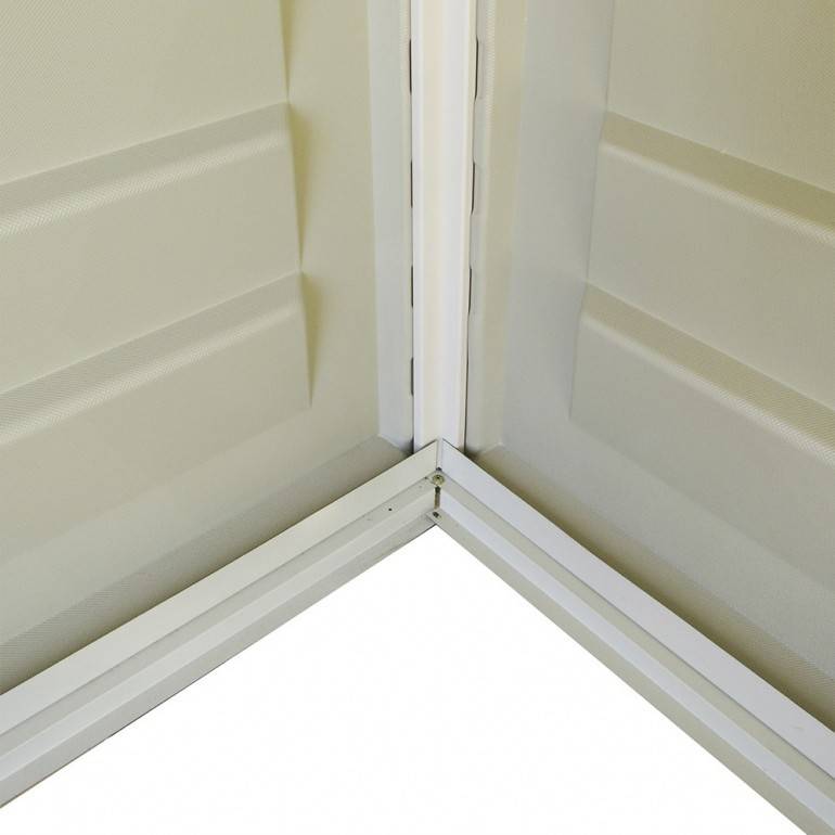 Duramax - WoodBrige Plus Abri de jardin en PVC 320 x 396 cm Beige et marron - Image 8