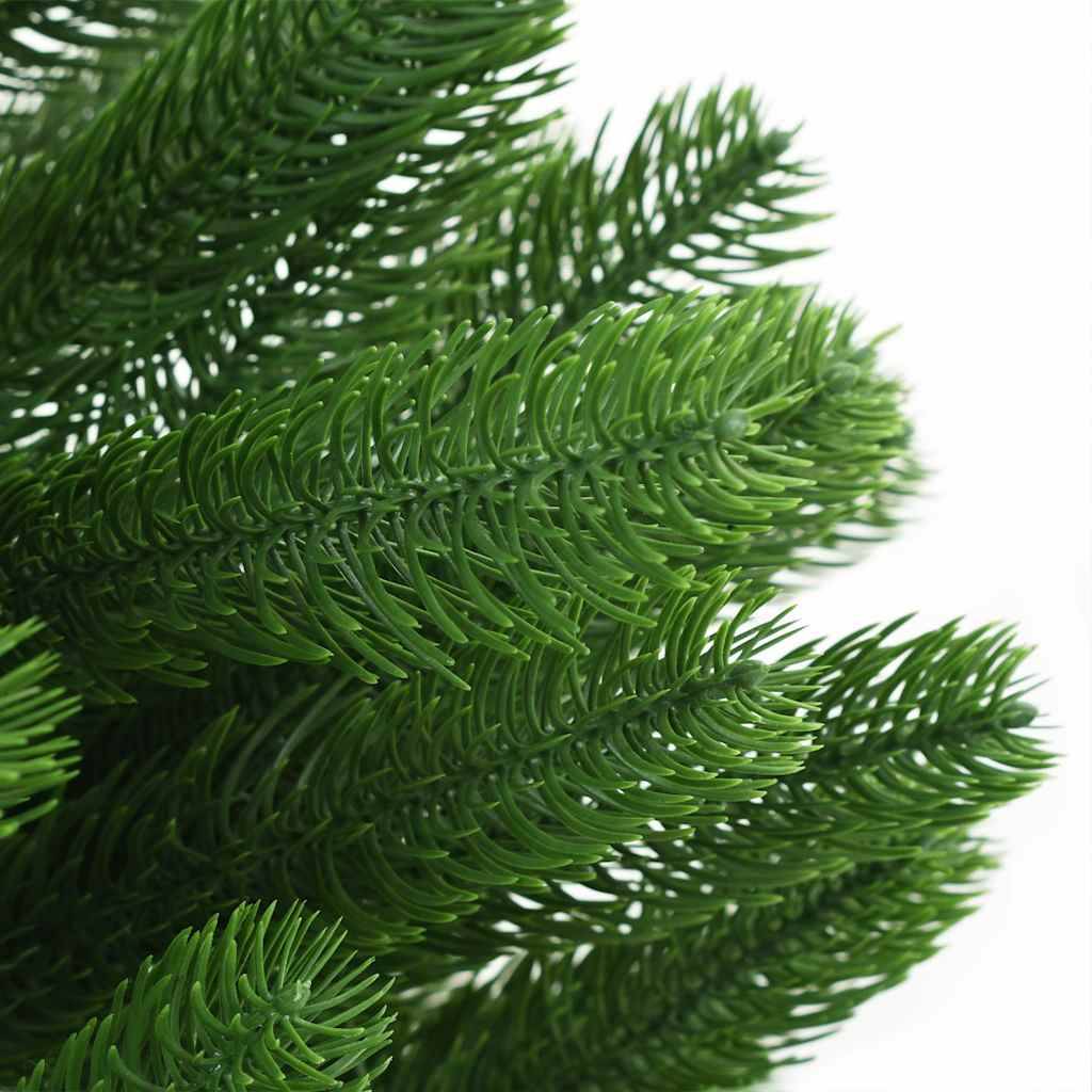 ComfortXL - Sapin de Noël artificiel PE réaliste pré-éclairé avec boules 210 cm vert – ComfortXL Outdoor Living - Image 4