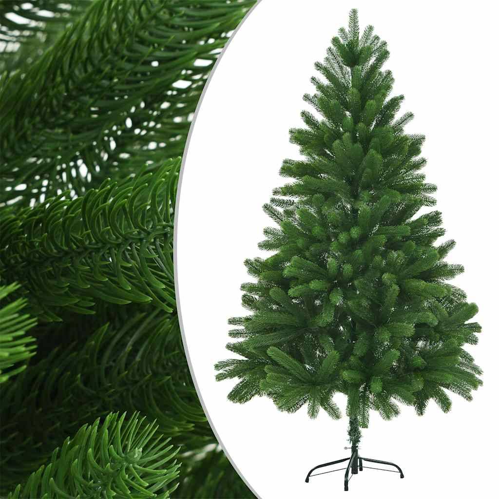 ComfortXL - Sapin de Noël artificiel PE réaliste pré-éclairé avec boules 210 cm vert – ComfortXL Outdoor Living - Image 2
