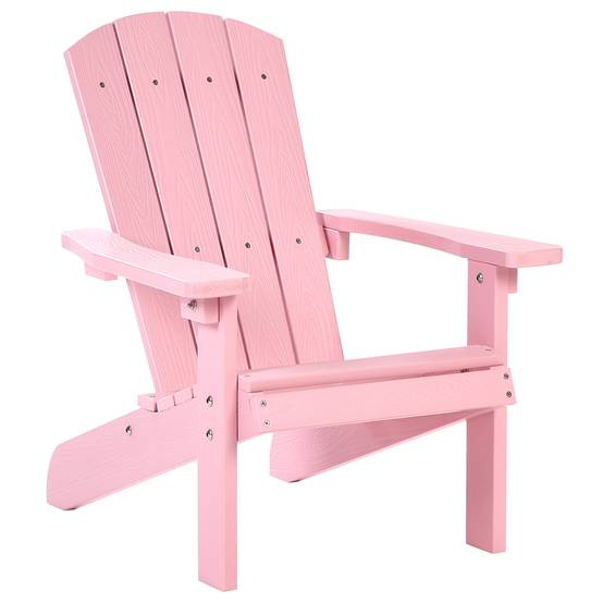Chaise pour enfant Bois synthétique Rose pastel ADIRONDACK - Beliani - Image 1