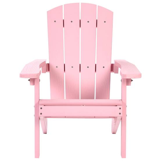Chaise pour enfant Bois synthétique Rose pastel ADIRONDACK - Beliani - Image 3