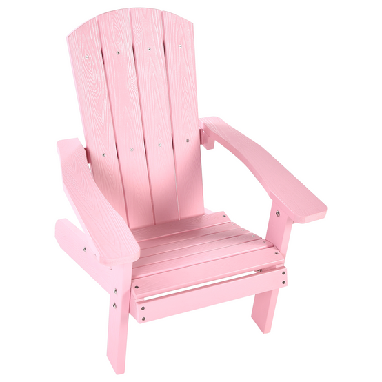 Chaise pour enfant Bois synthétique Rose pastel ADIRONDACK - Beliani - Image 5