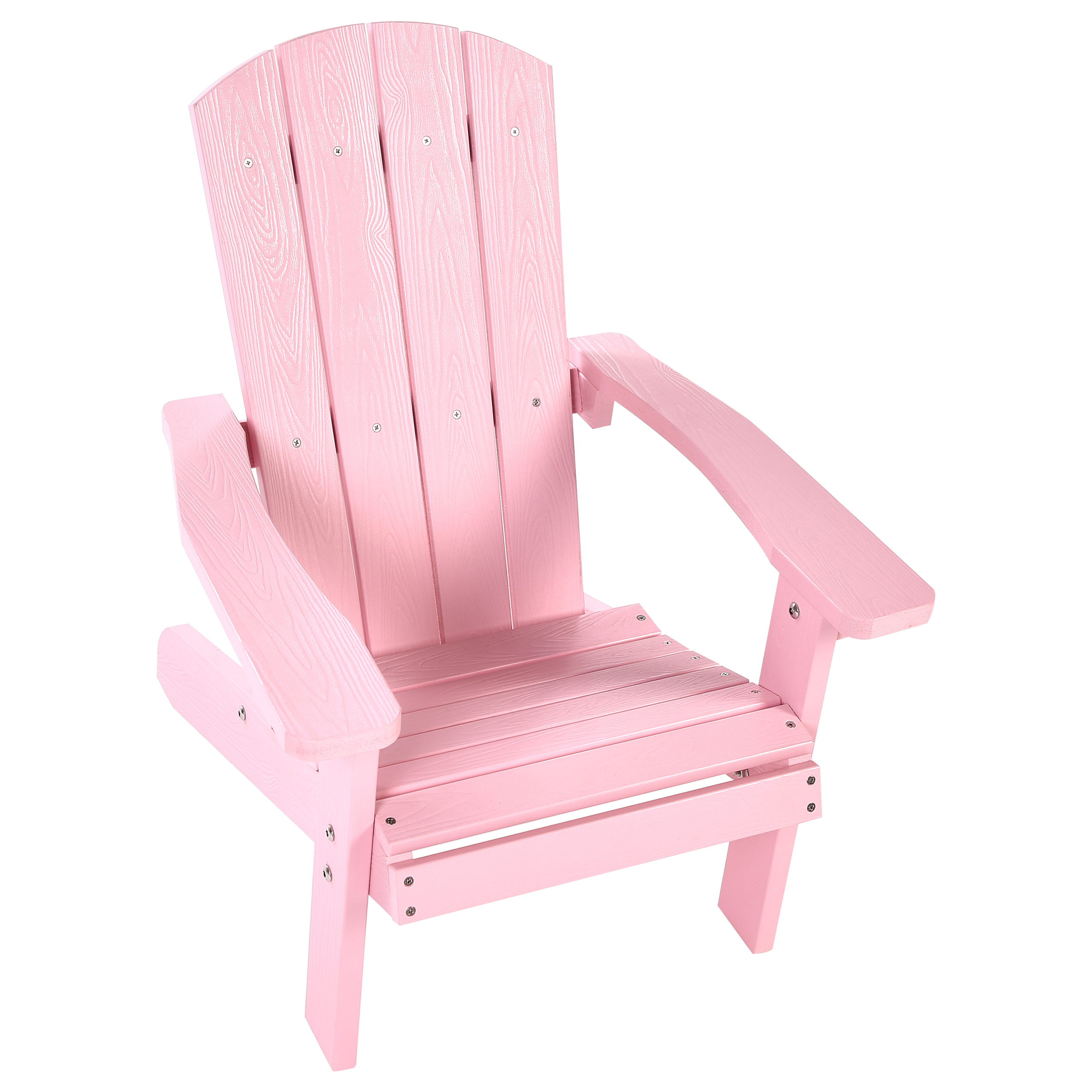 Chaise pour enfant Bois synthétique Rose pastel ADIRONDACK - Beliani - Image 5